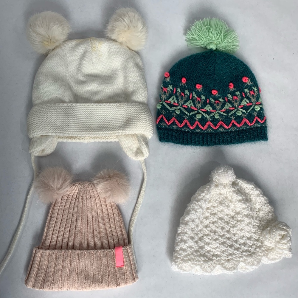 Bundle pack of 4 Baby/toddler beanies